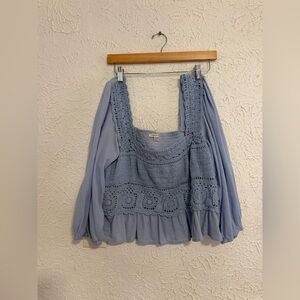 American Eagle Off-Shoulder Crop Top – XL